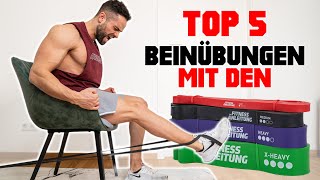 Resistance Band Beinübungen  Meine TOP 5 [upl. by Earized479]