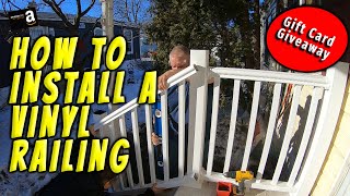 How to Install a Vinyl Railing [upl. by Yleak]