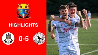 Caerleon 05 Cwmbrân Town  Gwent FA Senior cup  Quarter final highlights [upl. by Alyam]