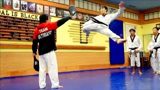 Taekwondo 360 540 600 720 Demonstration amp back flips [upl. by Hepza]