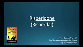 CC How to Pronounce risperidone Risperdal Backbuilding Pharmacology [upl. by Larisa]