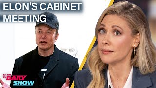 Elon Musk Crashes Cabinet Meeting amp Trump Touts 5M quotGold Cardquot for VIP Immigrants  The Daily Show [upl. by Isahella]