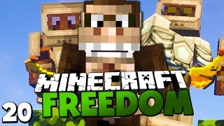 20 BLÖCKE GROßER AFFE VS DIE BANANEN BANDE ✪ Minecraft FREEDOM 20  Paluten Deutsch [upl. by Whale111]