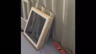 How to install a shipping container window [upl. by Jethro]