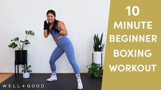 10 Minute Beginner Boxing Workout  Good Moves  WellGood [upl. by Ahseila]