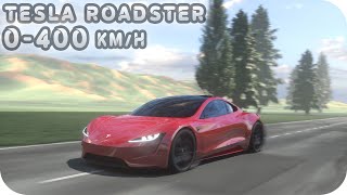 TESLA ROADSTER  0400kmh Acceleration  2021 [upl. by Bakeman]