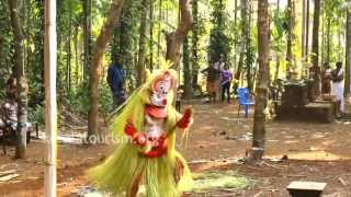 Gulikan Theyyam at Vallikkunnam Illam Vadassery [upl. by Etterraj]