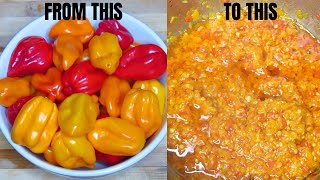 How to make HOT CHILI  Recette de piment à lafricaine CEST FORT 🥵🌶🔥🔥 [upl. by Ulrick]