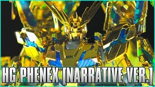 1144 HGUC Unicorn Gundam 03 Phenex Narrative Ver Gold Coating  MECHA GAIKOTSU REVIEW [upl. by Annahs]