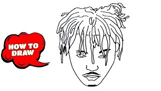 How to Draw Juice Wrld  Juice Wrld Drawing easy  Sketch Tutorial [upl. by Enwahs]