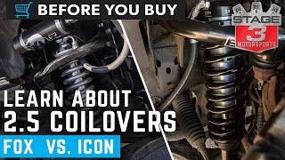 Before You Buy F150 25 Inch Coilovers FOX vs ICON [upl. by Sinnaiy591]