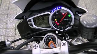 2013 Triumph Street Triple R first ride [upl. by Babette347]