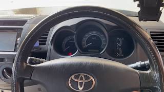 How to turn offreset dieseloil warning lamp Toyota Hilux [upl. by Bordiuk]