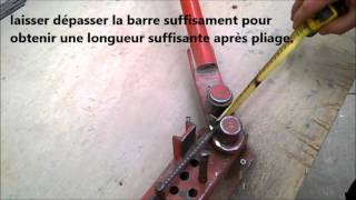 utiliser une cintreuse manuelle [upl. by Broadbent]