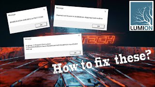 How to Fix Lumion 11 StartUp Error Problem  Channel not found in installation [upl. by Nedearb]