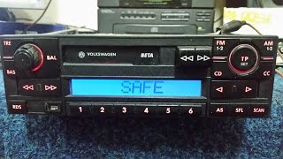 VOLKSWAGEN BETA BLAUPUNKT VWZ1Z2 RADIO code unlock quotoriginal codequot [upl. by Adabel]