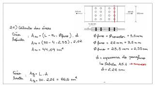 Estruturas de aço Dimensionamento de barras tracionadas [upl. by Noived112]