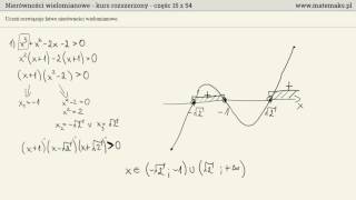 Nierówności wielomianowe  kurs rozszerzony [upl. by Yspyg]