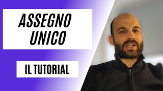 ASSEGNO UNICO E UNIVERSALE il TUTORIAL ESTREMO [upl. by Haidedej]