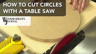 How to Cut Circles on a Table Saw [upl. by Friedman]