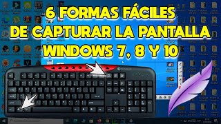 💻 Cómo Hacer CAPTURA DE PANTALLA en PC  6 Formas para Hacer SCREENSHOT en PC  Windows 7 8 y 10 ✅ [upl. by Ahsieit]