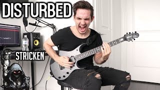 Disturbed  Stricken  GUITAR COVER 2019  Screen Tabs [upl. by Jamill318]