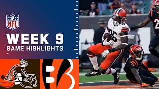 Browns vs Bengals Week 9 Highlights  NFL 2021 [upl. by Akirdnwahs634]