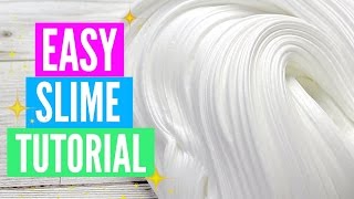 Easy How To Make Slime Tutorial For Beginners [upl. by Einnahpets35]