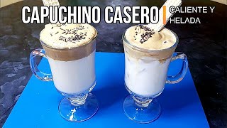 CAPUCHINO CASERO caliente y frio [upl. by Enyahc]