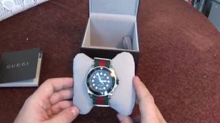 Gucci Dive Watch Review and Unboxing [upl. by Ocsinarf]