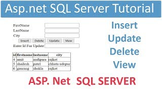 Aspnet sql server database connection tutorial [upl. by Vivienne]