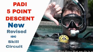 5 Point Descent Scuba Diving over a Sensitive Bottom  PADI IDC Skills Circuit • Divemaster Skills [upl. by Adlihtam868]