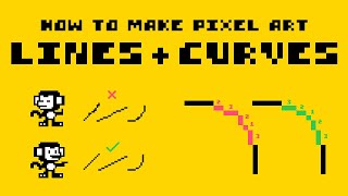 Constructing Lines and Curves in Pixel Art Tutorial [upl. by Mcnutt]