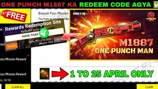 FREE FIRE REDEEM CODE TODAY 20 APRIL REDEEM CODE FREE FIRE  FF REDEEM CODE TODAY 20 APRIL [upl. by Neiviv797]