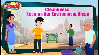 Cleanliness Song for Kids  Clean your Surroundings  Good Habits  Importance of Cleanliness [upl. by Davenport806]