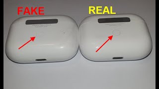 Airpods pro real vs fake How to spot counterfeit  clone Apple air pods [upl. by Odlanier468]