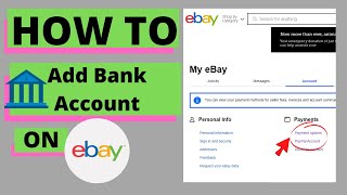 How To Add Payment Option to eBay  Update Bank Account Credit Card or PayPal to eBay [upl. by Fields]