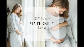 Maternity Dress DIY How to Make a Dress [upl. by Kumler742]