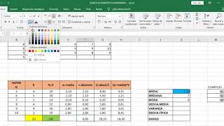 MEDIDAS DE DISPERSIÓN EN EXCEL [upl. by Hnid]