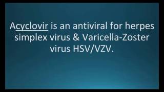 How to pronounce acyclovir Zovirax Memorizing Pharmacology Flashcard [upl. by Kauffmann233]