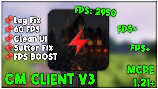 CM Client V3 For MCPE 121 FPS BOOST [upl. by Jamila595]