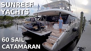 2900000 SUNREEF 60 SAIL LUXURY CATAMARAN Sailing YACHT TOUR Liveaboard Charter Boat WALKTHROUGH [upl. by Neelahtak270]