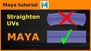 Maya tips amp tricks  Straighten UVs [upl. by Ecarg]