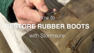 How To Restore Rubber Boots With Stormsure  Easy Restoration Process [upl. by Nevins]