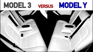 Tesla Model Y and Model 3 Rear Seats Comparison [upl. by Forta]