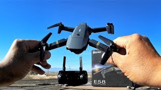 EACHINE E58 WIFI FPV With 2MP Wide Angle Camera High Hold Mode Foldable RC Drone Quadcopter RTF [upl. by Neelyak]