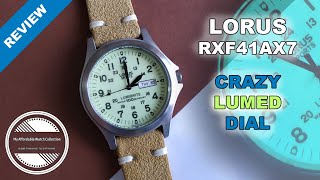 Youve Got To See This Lumed Dial  LORUS Lumibrite RXF41AX7 Watch Review [upl. by Aiki]