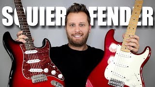 SQUIER vs FENDER  Stratocaster Tone Comparison [upl. by Mia810]