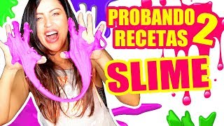 PROBANDO RECETAS RARAS DE SLIME FUNCIONAN SandraCiresArt DIY [upl. by Clifford495]