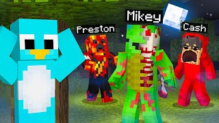 10 YouTubers in HORROR Hide and Seek Minecraft Prop Hunt [upl. by Pussej]